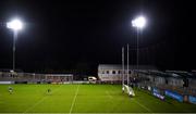 17 October 2020; Dublin goalkeeper Stephen Cluxton kicks the ball out during the Allianz Football League Division 1 Round 6 match between Dublin and Meath at Parnell Park in Dublin. Photo by Brendan Moran/Sportsfile