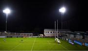 17 October 2020; Dublin goalkeeper Stephen Cluxton kicks the ball out during the Allianz Football League Division 1 Round 6 match between Dublin and Meath at Parnell Park in Dublin. Photo by Brendan Moran/Sportsfile