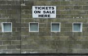 17 October 2020; The ticket booth outsode the staium prior to the Allianz Football League Division 1 Round 6 match between Monaghan and Kerry at Grattan Park in Inniskeen, Monaghan. Photo by Brendan Moran/Sportsfile