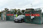 17 October 2020; Monaghan players arrive in their cars prior to the Allianz Football League Division 1 Round 6 match between Monaghan and Kerry at Grattan Park in Inniskeen, Monaghan. Photo by Brendan Moran/Sportsfile