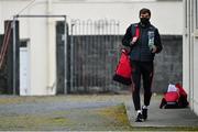 18 October 2020; Aidan O'Shea of Mayo arrives ahead of the Allianz Football League Division 1 Round 6 match between Galway and Mayo at Tuam Stadium in Tuam, Galway. Photo by Ramsey Cardy/Sportsfile