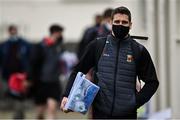 18 October 2020; Lee Keegan of Mayo arrives ahead of the Allianz Football League Division 1 Round 6 match between Galway and Mayo at Tuam Stadium in Tuam, Galway. Photo by Ramsey Cardy/Sportsfile