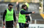 18 October 2020; Fermanagh manager Ryan McMenamin, right, and coach Joe McMahon during the Allianz Football League Division 2 Round 6 match between Clare and Fermanagh at Cusack Park in Ennis, Clare. Photo by Diarmuid Greene/Sportsfile