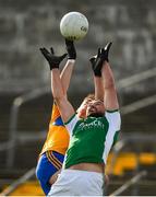 18 October 2020; James McMahon of Fermanagh in action against Joe McGann of Clare during the Allianz Football League Division 2 Round 6 match between Clare and Fermanagh at Cusack Park in Ennis, Clare. Photo by Diarmuid Greene/Sportsfile