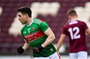 18 October 2020; Patrick Durcan of Mayo after scoring his side's second goal during the Allianz Football League Division 1 Round 6 match between Galway and Mayo at Tuam Stadium in Tuam, Galway. Photo by Ramsey Cardy/Sportsfile
