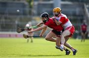 18 October 2020; Daithí Sands of Down in action against Paddy Kelly of Derry during the Allianz Hurling League Division 2B Final match between Down and Derry at the Athletic Grounds in Armagh. Photo by Sam Barnes/Sportsfile