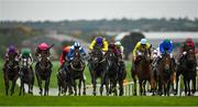 18 October 2020; Ecliptical, centre, with Colin Keane up, on their way to winning the Foran Equine Irish EBF Auction Race Final at Naas Racecourse in Naas, Kildare. Photo by Seb Daly/Sportsfile