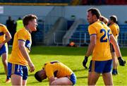 18 October 2020; Padraic Collins and David Tubridy of Clare share a laugh after the Allianz Football League Division 2 Round 6 match between Clare and Fermanagh at Cusack Park in Ennis, Clare. Photo by Diarmuid Greene/Sportsfile
