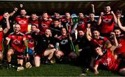 18 October 2020; The Down team celebrate with the cup following the Allianz Hurling League Division 2B Final match between Down and Derry at the Athletic Grounds in Armagh. Photo by Sam Barnes/Sportsfile