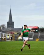 18 October 2020; Darren Coen of Mayo kicks a point during the Allianz Football League Division 1 Round 6 match between Galway and Mayo at Tuam Stadium in Tuam, Galway. Photo by Ramsey Cardy/Sportsfile