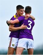 18 October 2020; Eoin Porter with team-mate Gavin Sheehan of Wexford following the Allianz Football League Division 4 Round 6 match between Limerick and Wexford at Mick Neville Park in Rathkeale, Limerick. Photo by Eóin Noonan/Sportsfile