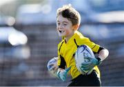 18 October 2020; Ross Murray during Ashbourne RFC Minis rugby training at Ashbourne RFC in Ashbourne, Meath. Photo by Piaras Ó Mídheach/Sportsfile