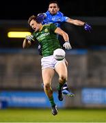 17 October 2020; Ronan Jones of Meath and Niall Scully of Dublin during the Allianz Football League Division 1 Round 6 match between Dublin and Meath at Parnell Park in Dublin. Photo by Ramsey Cardy/Sportsfile