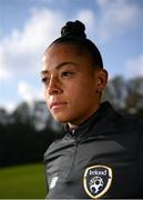 19 October 2020; Republic of Ireland's Rianna Jarrett poses for a portrait at the team's training base in Duisburg, Germany. Photo by Stephen McCarthy/Sportsfile