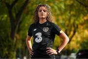 19 October 2020; Republic of Ireland's Leanne Kiernan poses for a portrait at the team's training base in Duisburg, Germany. Photo by Stephen McCarthy/Sportsfile