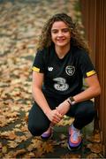 19 October 2020; Republic of Ireland's Leanne Kiernan poses for a portrait at the team's training base in Duisburg, Germany. Photo by Stephen McCarthy/Sportsfile