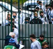 18 October 2020; Donegal players are checked in by stewards upon entering the stadium prior to the Allianz Football League Division 1 Round 6 match between Donegal and Tyrone at MacCumhail Park in Ballybofey, Donegal. Photo by David Fitzgerald/Sportsfile