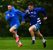 19 October 2020; Luke McGrath, right, and Dave Kearney during Leinster Rugby squad training at UCD in Dublin. Photo by Ramsey Cardy/Sportsfile