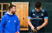 19 October 2020; David Hawkshaw, left, and Dan Sheehan during Leinster Rugby squad training at UCD in Dublin. Photo by Ramsey Cardy/Sportsfile