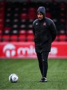 19 October 2020; Dundalk interim head coach Filippo Giovagnoli ahead of the SSE Airtricity League Premier Division match between Derry City and Dundalk at Ryan McBride Brandywell Stadium in Derry. Photo by Harry Murphy/Sportsfile