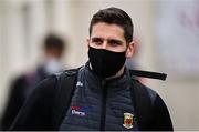 18 October 2020; Lee Keegan of Mayo arrives ahead of the Allianz Football League Division 1 Round 6 match between Galway and Mayo at Tuam Stadium in Tuam, Galway. Photo by Ramsey Cardy/Sportsfile