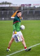 18 October 2020; Diarmuid O'Connor of Mayo with his individual box during the Allianz Football League Division 1 Round 6 match between Galway and Mayo at Tuam Stadium in Tuam, Galway. Photo by Ramsey Cardy/Sportsfile
