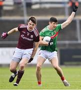 18 October 2020; Conor Loftus of Mayo calls for a mark during the Allianz Football League Division 1 Round 6 match between Galway and Mayo at Tuam Stadium in Tuam, Galway. Photo by Ramsey Cardy/Sportsfile
