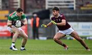 18 October 2020; Patrick Durcan of Mayo and Cillian McDaid of Galway during the Allianz Football League Division 1 Round 6 match between Galway and Mayo at Tuam Stadium in Tuam, Galway. Photo by Ramsey Cardy/Sportsfile