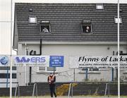 18 October 2020; Supporters watch on from a nearby house during the Allianz Football League Division 1 Round 6 match between Galway and Mayo at Tuam Stadium in Tuam, Galway. Photo by Ramsey Cardy/Sportsfile