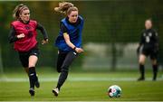 20 October 2020; Heather Payne, right, and Jamie Finn during a Republic of Ireland Women training session at Sportschule Wedau in Duisburg, Germany. Photo by Stephen McCarthy/Sportsfile