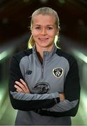 20 October 2020; Republic of Ireland's Ruesha Littlejohn poses for a portrait at the team's training base in Duisburg, Germany. Photo by Stephen McCarthy/Sportsfile