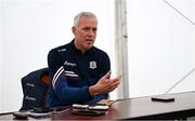 20 October 2020; Galway manager Shane O'Neill speaking during a Galway Hurling Press Conference at Galway GAA Centre of Excellence, Loughgeorge in Galway. Photo by Sam Barnes/Sportsfile