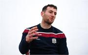 20 October 2020; Galway captain Padraig Mannion speaking during a Galway Hurling Press Conference at Galway GAA Centre of Excellence, Loughgeorge in Galway. Photo by Sam Barnes/Sportsfile