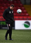 19 October 2020; Derry City assistant manager Kevin Deery prior to the SSE Airtricity League Premier Division match between Derry City and Dundalk at the Ryan McBride Brandywell Stadium in Derry. Photo by Harry Murphy/Sportsfile