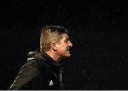 19 October 2020; Derry City manager Declan Devine during the SSE Airtricity League Premier Division match between Derry City and Dundalk at the Ryan McBride Brandywell Stadium in Derry. Photo by Harry Murphy/Sportsfile