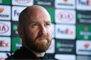 21 October 2020; Opposition analyst Shane Keegan during a Dundalk Press Conference at Tallaght Stadium in Dublin. Photo by Ben McShane/Sportsfile