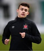 21 October 2020; Jamie Wynne during a Dundalk training session at Tallaght Stadium in Dublin. Photo by Ben McShane/Sportsfile