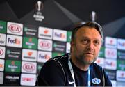 21 October 2020; Manager Erling Moe during a Molde FK Press Conference at Tallaght Stadium in Dublin. Photo by Ben McShane/Sportsfile
