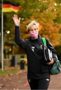21 October 2020; Head coach Vera Pauw arrives for a Republic of Ireland Women training session at Sportschule Wedau in Duisburg, Germany. Photo by Stephen McCarthy/Sportsfile