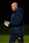 21 October 2020; Antrim manager Karl McKeegan ahead of the Bord Gáis Energy Leinster GAA Hurling U20 Championship Round 1 match between Antrim and Dublin at Louth Centre of Excellence, Darver in Louth. Photo by Eóin Noonan/Sportsfile