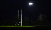 21 October 2020; Floodlights on the adjacent training pitch during the Bord Gáis Energy Leinster GAA Hurling U20 Championship Round 1 match between Antrim and Dublin at Louth Centre of Excellence, Darver in Louth. Photo by Eóin Noonan/Sportsfile