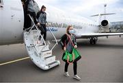 22 October 2020; Republic of Ireland's Heather Payne on the team's arrival in Kiev ahead of their UEFA Women's 2022 European Championships Qualifier against Ukraine on Friday. Photo by Stephen McCarthy/Sportsfile