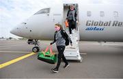 22 October 2020; Republic of Ireland's Alli Murphy on the team's arrival in Kiev ahead of their UEFA Women's 2022 European Championships Qualifier against Ukraine on Friday. Photo by Stephen McCarthy/Sportsfile