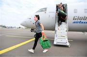 22 October 2020; Republic of Ireland's Niamh Farrelly on the team's arrival in Kiev ahead of their UEFA Women's 2022 European Championships Qualifier against Ukraine on Friday. Photo by Stephen McCarthy/Sportsfile