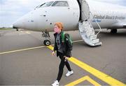 22 October 2020; Republic of Ireland assistant coach Eileen Gleeson on the team's arrival in Kiev ahead of their UEFA Women's 2022 European Championships Qualifier against Ukraine on Friday. Photo by Stephen McCarthy/Sportsfile