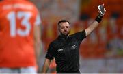 17 October 2020; Referee David Gough during the Allianz Football League Division 2 Round 6 match between Armagh and Roscommon at the Athletic Grounds in Armagh. Photo by Piaras Ó Mídheach/Sportsfile