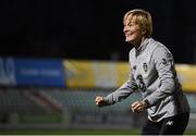 22 October 2020; Head coach Vera Pauw during a Republic of Ireland Women training session at Obolon Arena in Kiev, Ukraine. Photo by Stephen McCarthy/Sportsfile