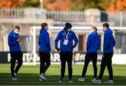 22 October 2020; Molde FK players ahead of the UEFA Europa League Group B match between Dundalk and Molde FK at Tallaght Stadium in Dublin. Photo by Ben McShane/Sportsfile