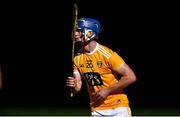 21 October 2020; Tom Scally of Antrim during the Bord Gáis Energy Leinster GAA Hurling U20 Championship Round 1 match between Antrim and Dublin at Louth Centre of Excellence, Darver in Louth. Photo by Eóin Noonan/Sportsfile
