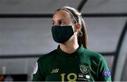 23 October 2020; Kyra Carusa of Republic of Ireland prior to the UEFA Women's EURO 2022 Qualifier match between Ukraine and Republic of Ireland at the Obolon Arena in Kyiv, Ukraine. Photo by Stephen McCarthy/Sportsfile